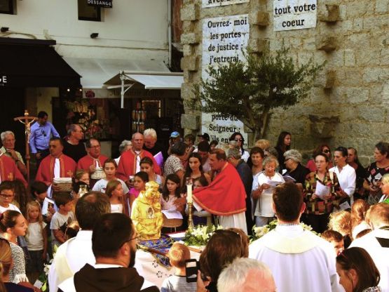 Pèlerinage des reliques en Corse, fin septembre 2016.