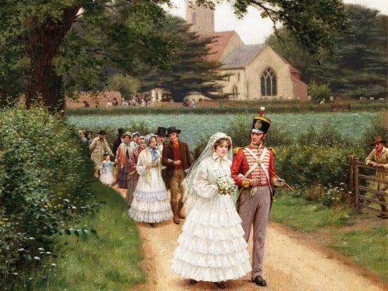 La marche nuptiale par  Edmund Blair Leighton.